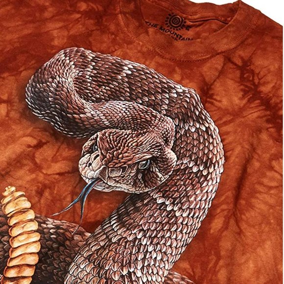Rattlesnake Snake Charmer Diamondback Reptile Venom The Mountain T-Shirt 4X-5X - Picture 2 of 5